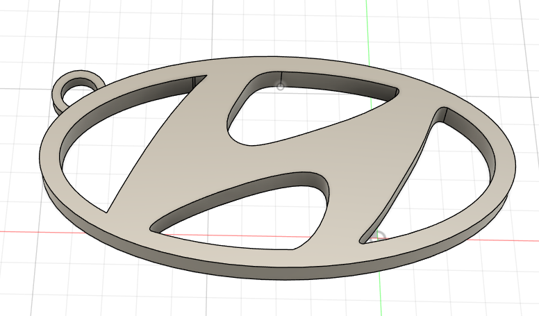 Брелок с логотипом Hyundai