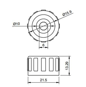 Заменяющая ручка для радиоприёмника Volkswagen