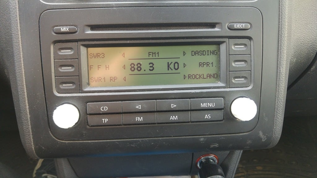 Заменяющая ручка для радиоприёмника Volkswagen