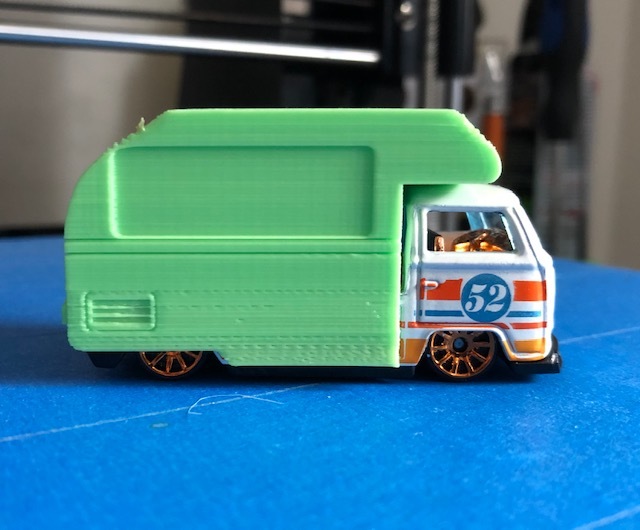 Купол кемпера с кнопками для грузовика Volkswagen T2 Hot Wheels