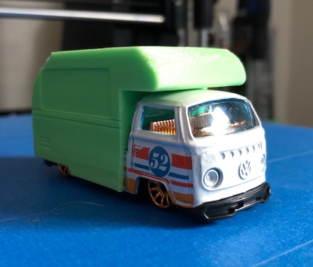 Купол кемпера с кнопками для грузовика Volkswagen T2 Hot Wheels