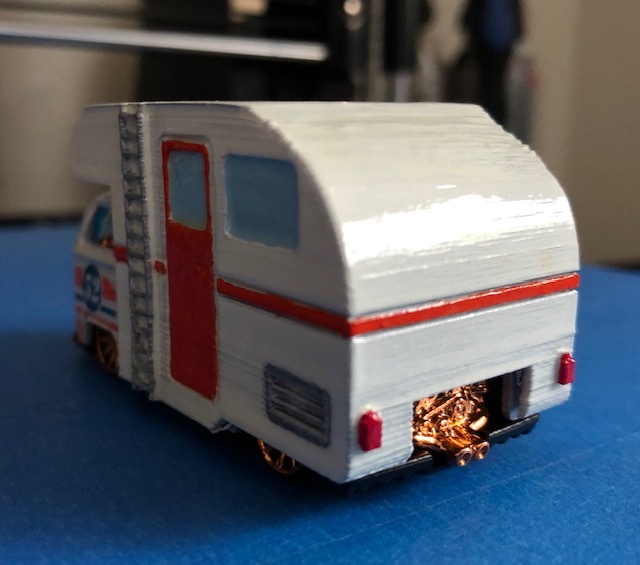 Купол кемпера с кнопками для грузовика Volkswagen T2 Hot Wheels