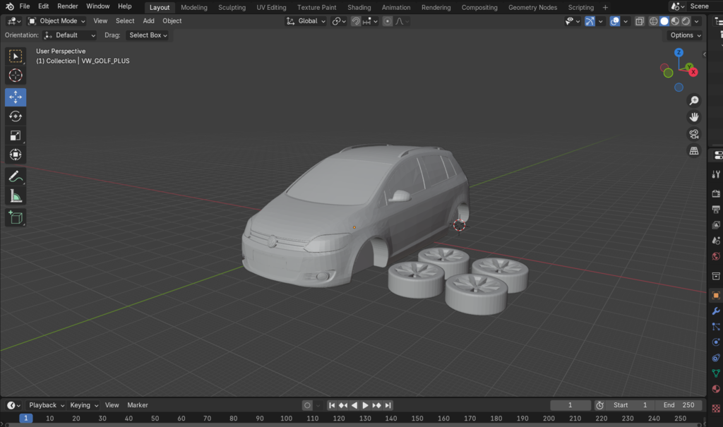 3D-модель Volkswagen Golf Plus