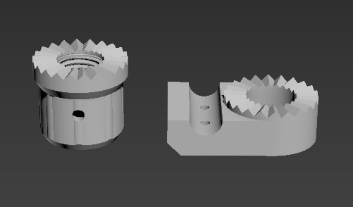 Крепление - шарнир наклона навеса садовой качели