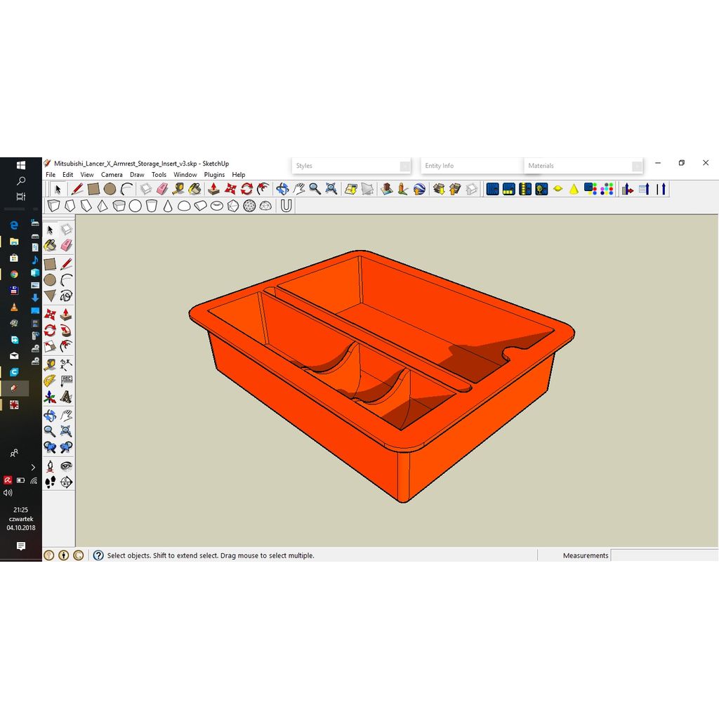 Вставка для отделения подлокотника Mitsubishi Lancer X