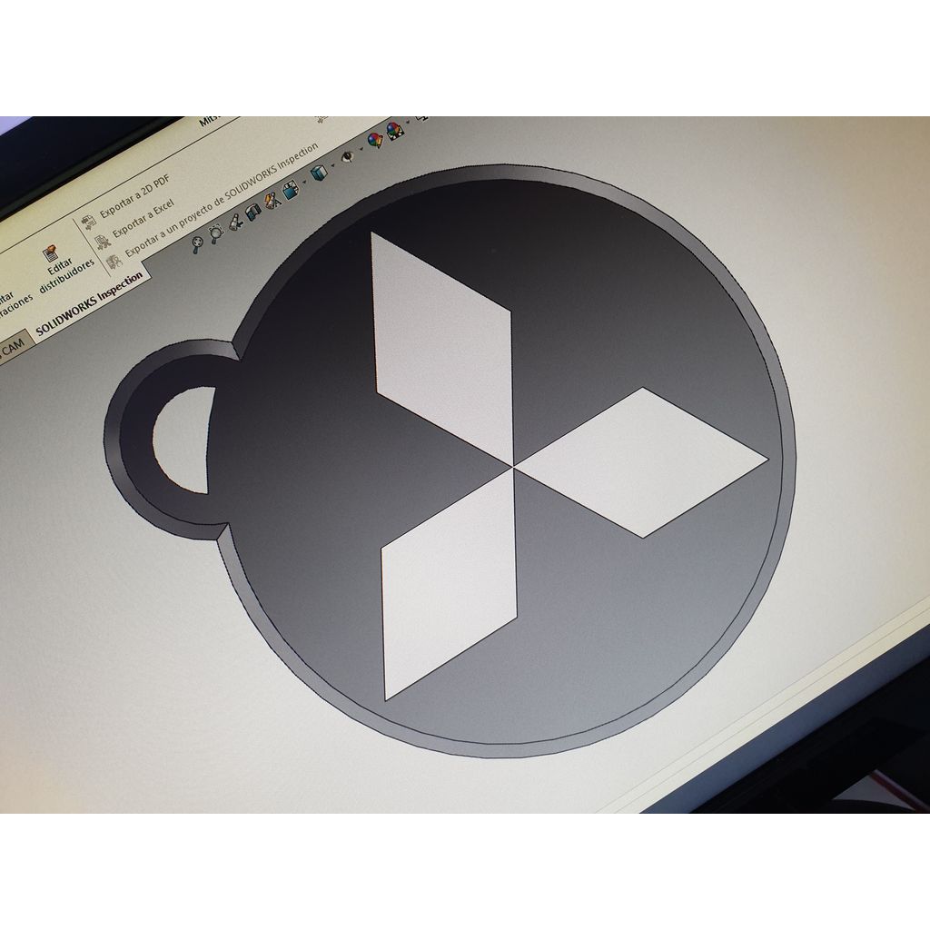 Ключница Mitsubishi готова к печати