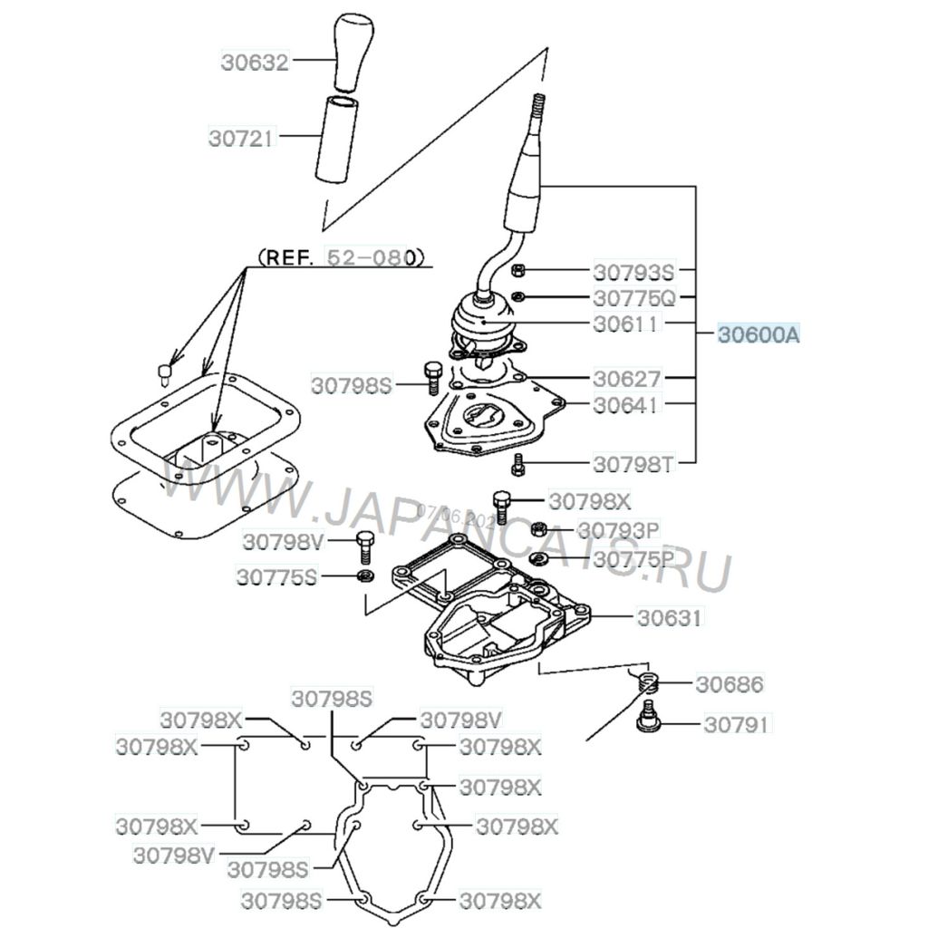 Деталь для замены шарика в механизме переключения на Mitsubishi Montero/Pajero Sport (I поколение)