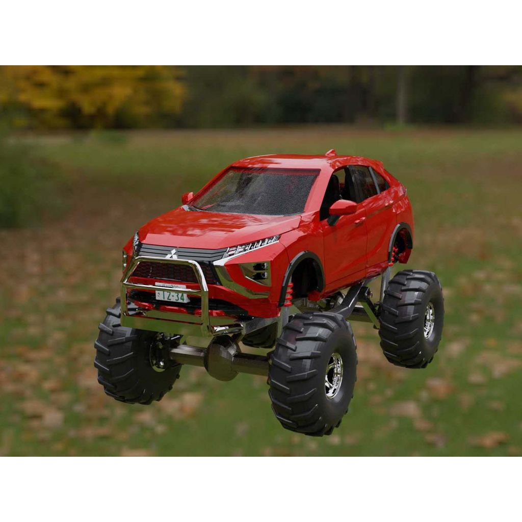 3D-модель внедорожника масштаба 1/64