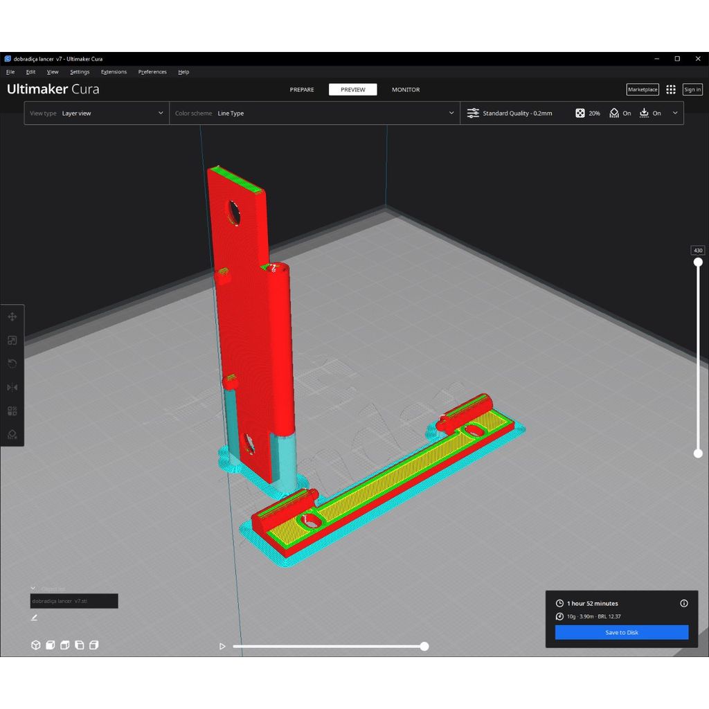3D-модель с быстросъемной осью