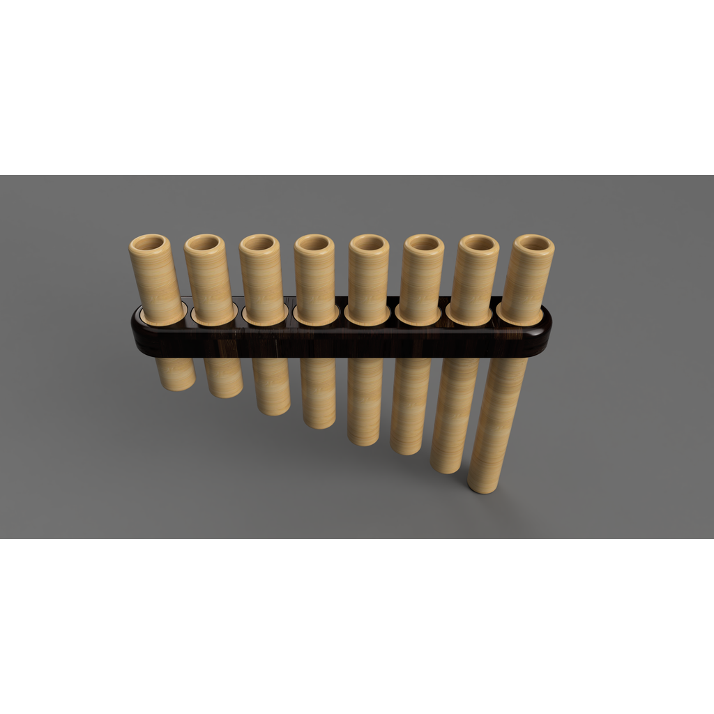 8-звучная панфлейта для 3D-печати