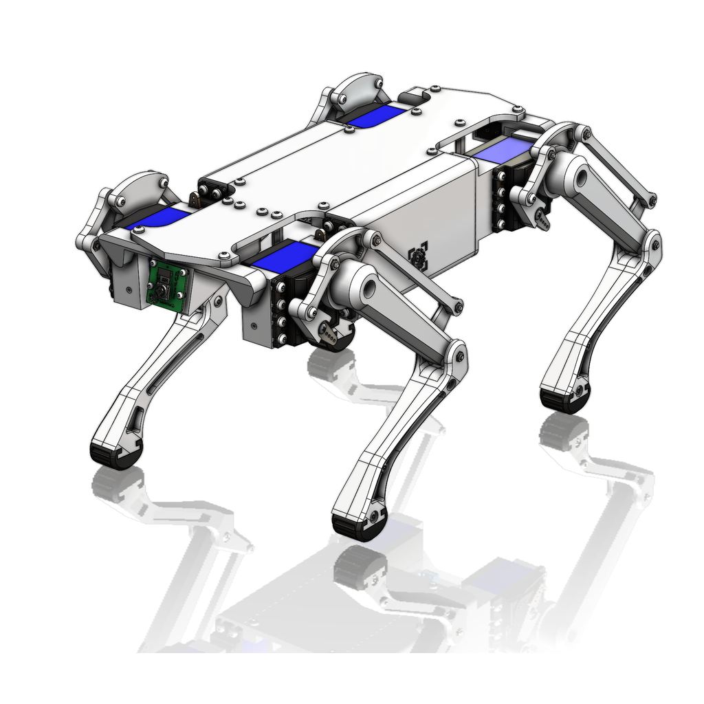 Четвероногий робот с управлением по компьютерному зрению