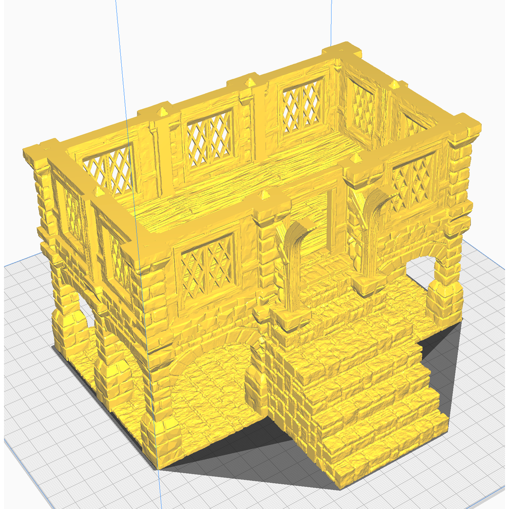 Двухэтажный коттедж в стиле деревни
