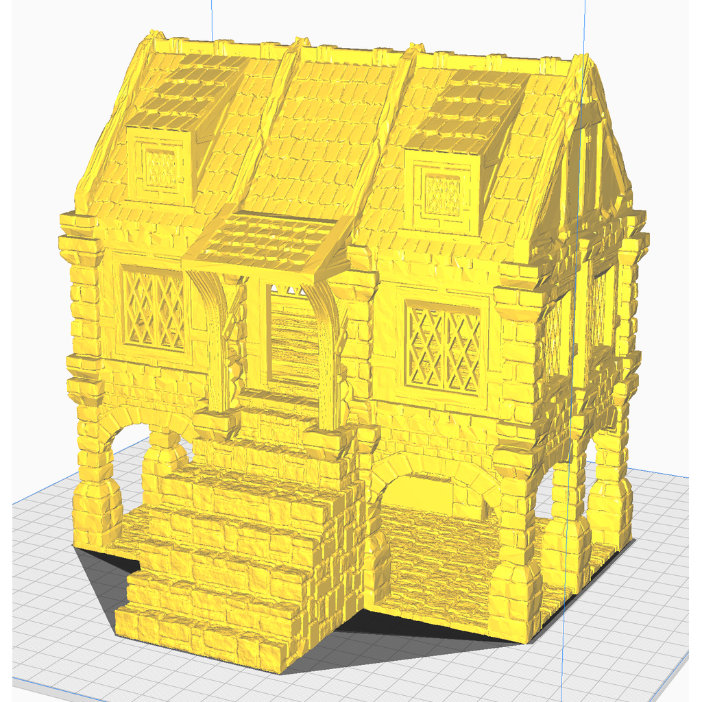 Двухэтажный коттедж в стиле деревни
