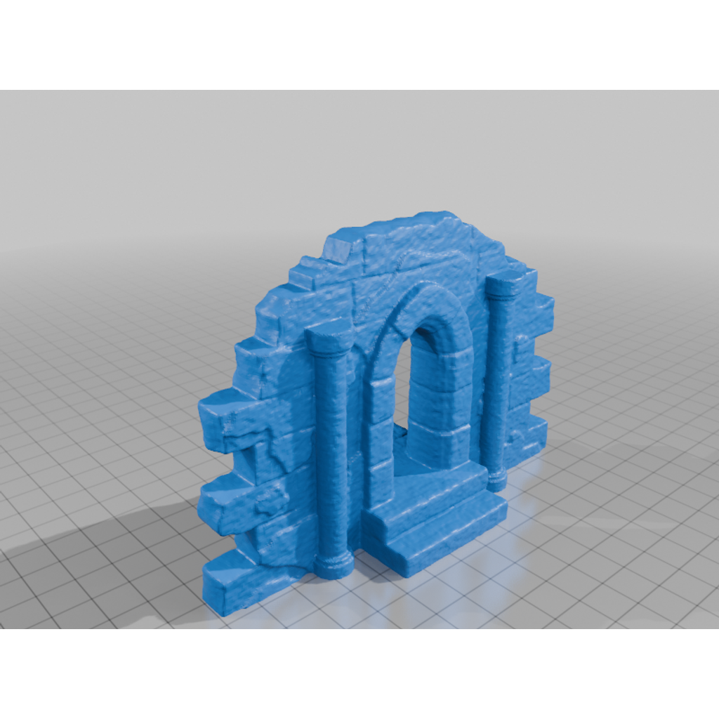 Мистический каменный арочный проход