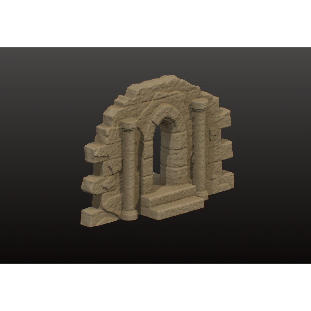 Мистический каменный арочный проход