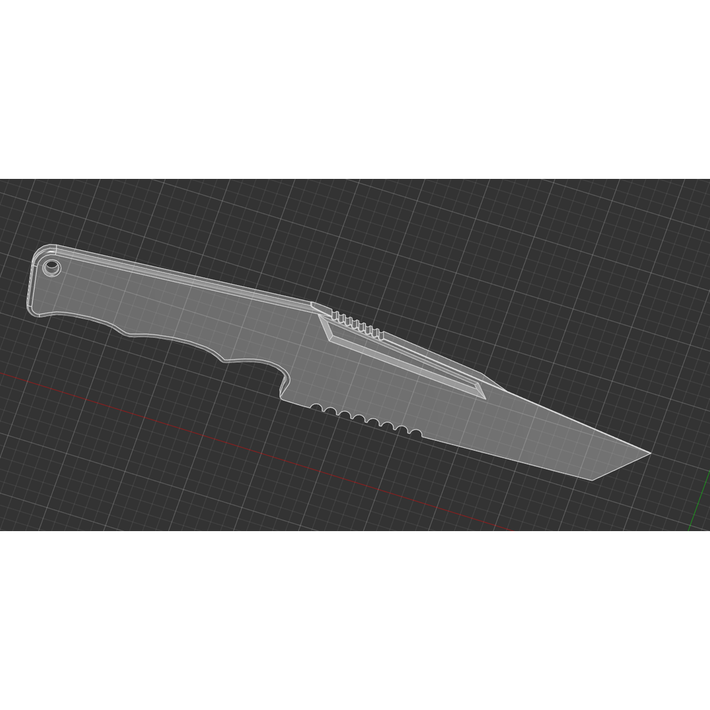 3D-модель ножа