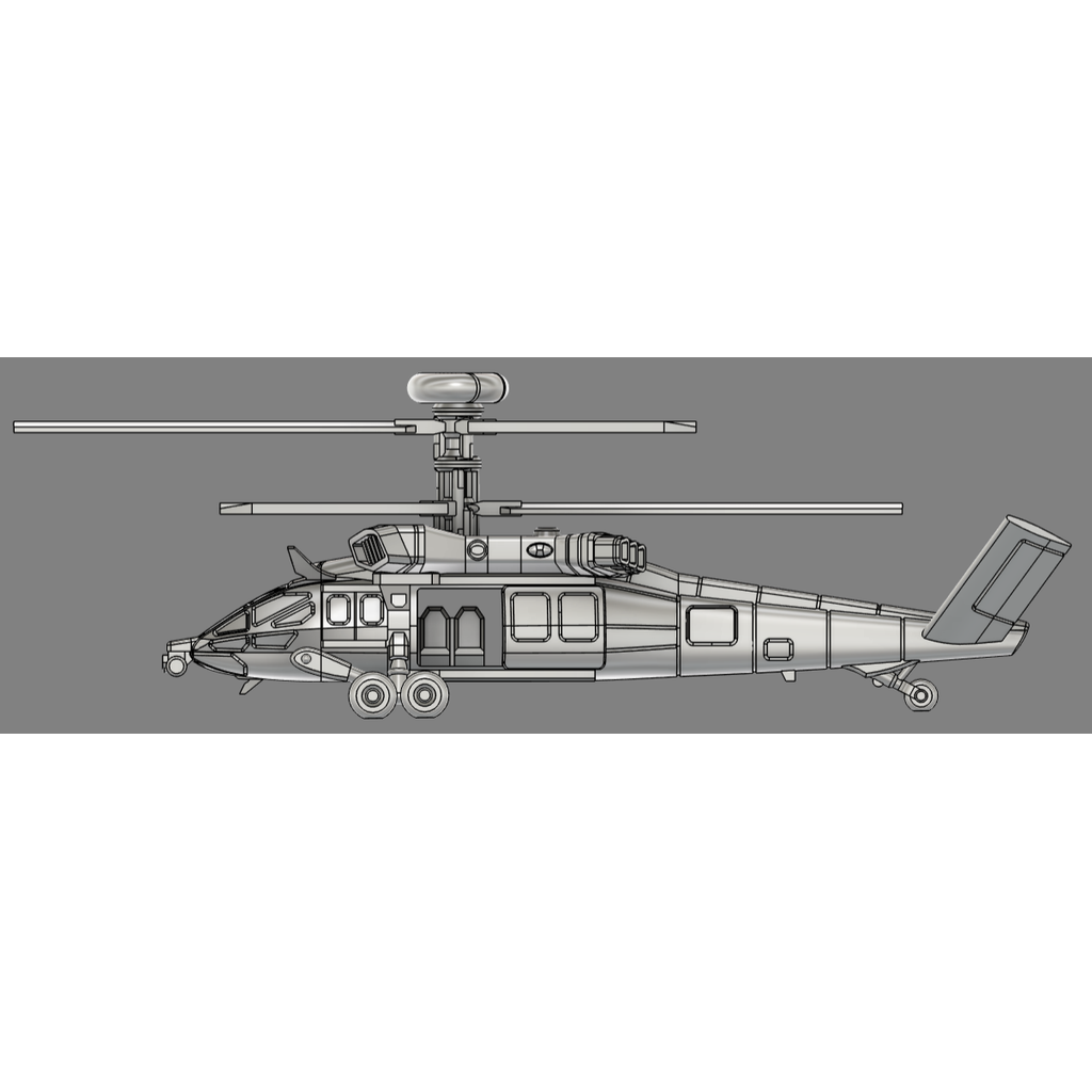 Модель вертолета для сборки