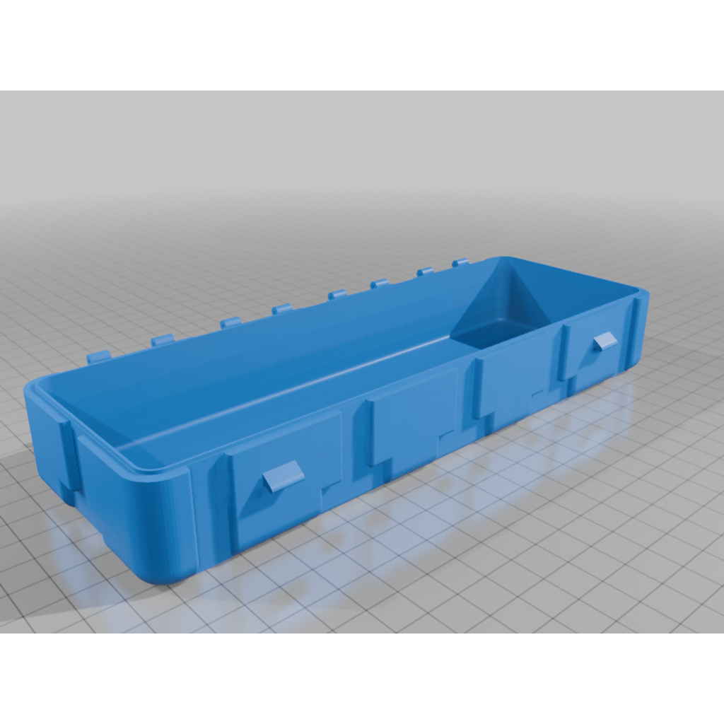 Контейнер для ручек и карандашей в виде ящика с оружием