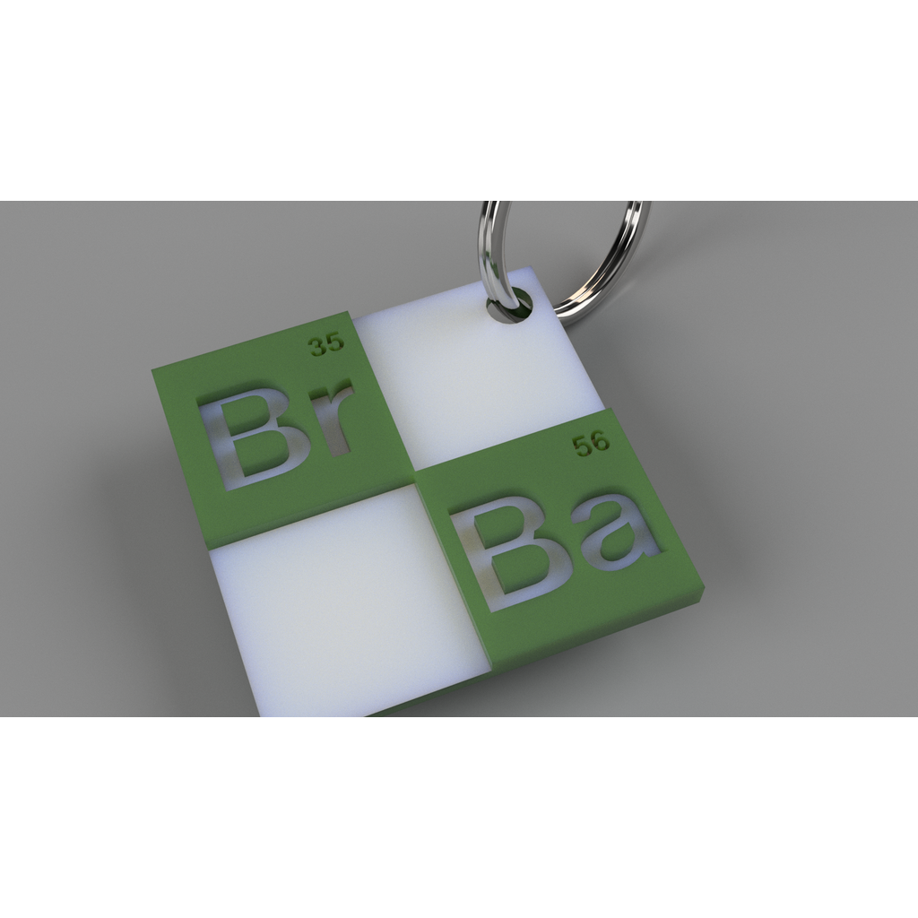 Брелок 3D с логотипом Breaking Bad