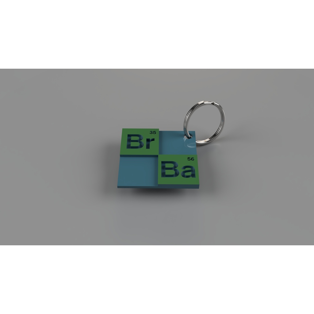 Брелок 3D с логотипом Breaking Bad