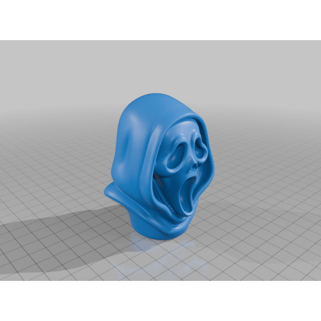 Маска Смерти – 3D Модель в Стиле Cartoon для Печати