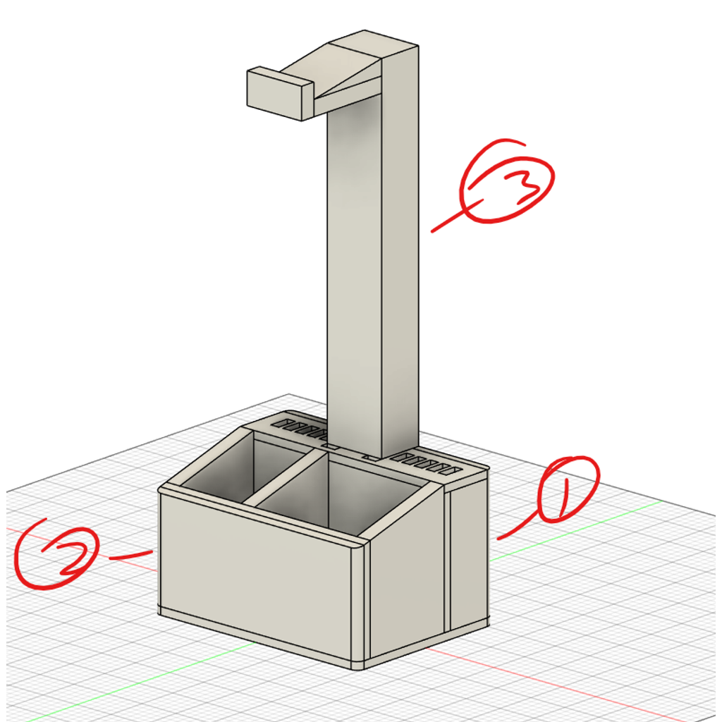 3D модель с USB портами