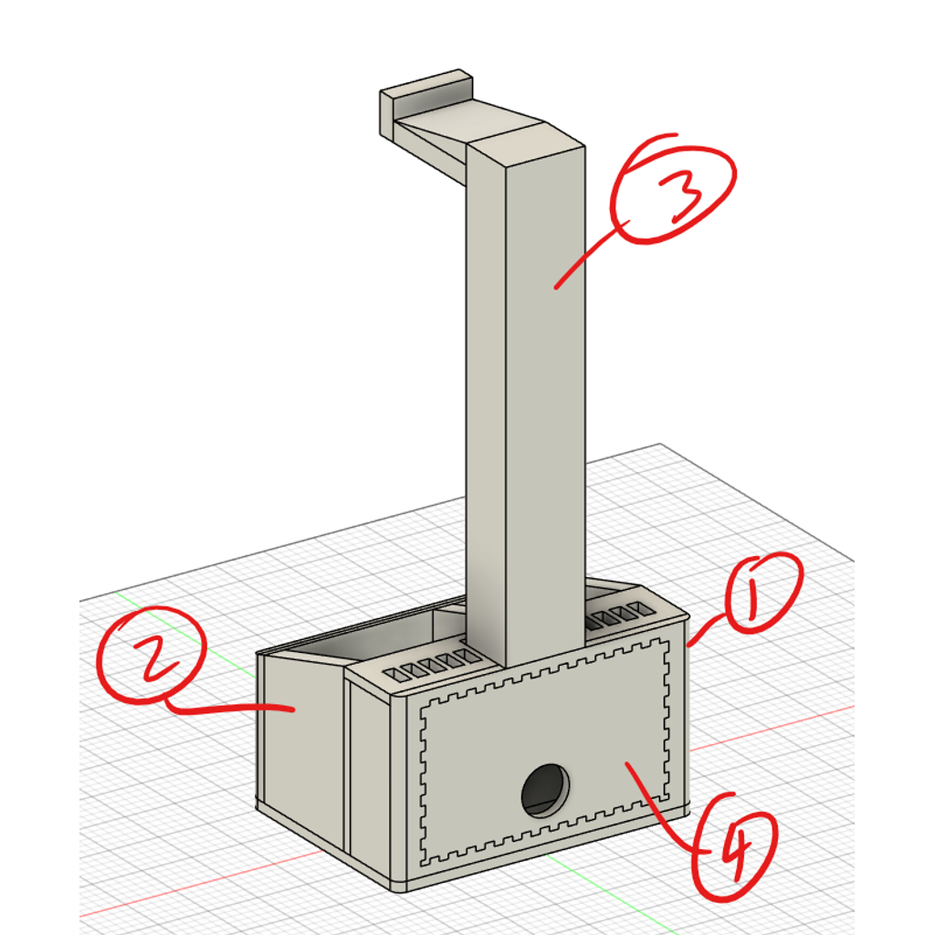3D модель с USB портами