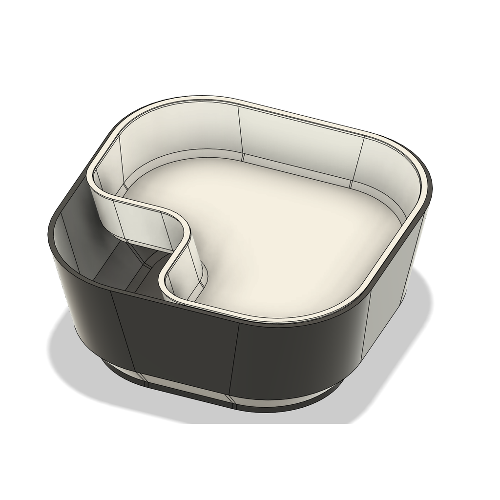 Чаша с двумя отделениями