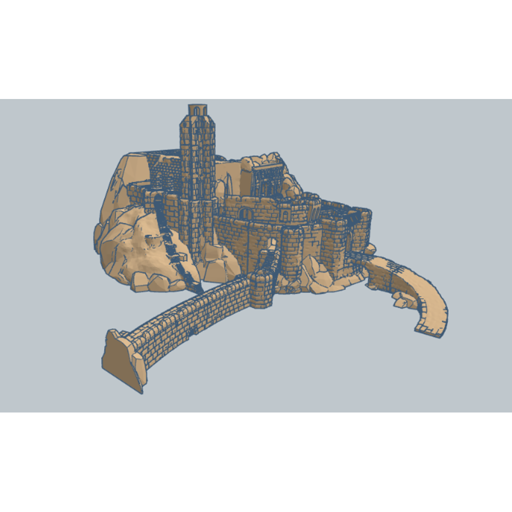 Хорнбург Рохана в масштабе 10мм