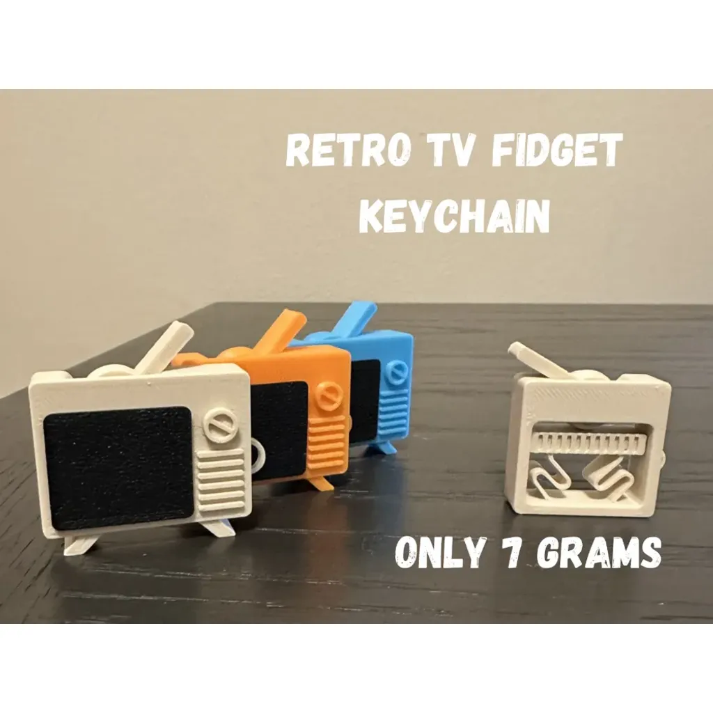 Мини ретро ТВ брелок