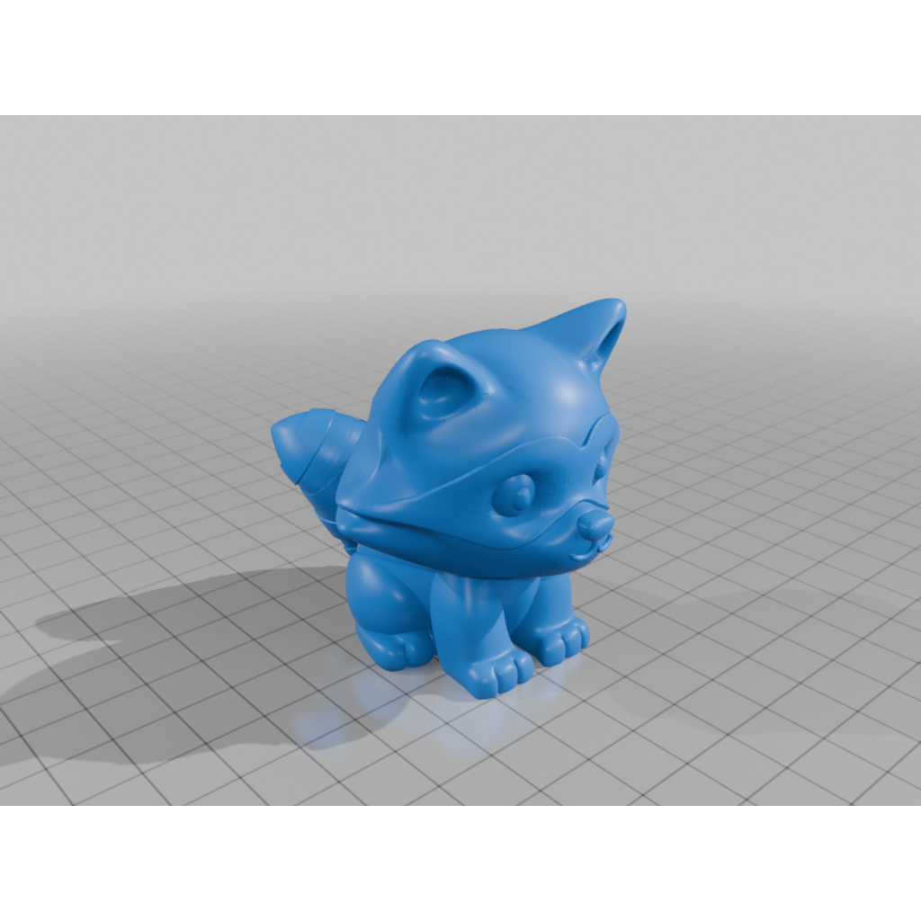 Милый енот 3D-модель