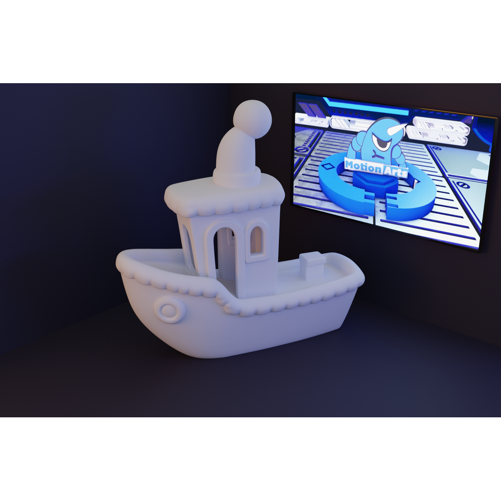 Рождественская 3D-модель Barquinho BENCHY