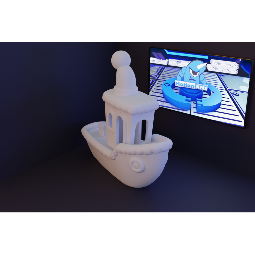 Рождественская 3D-модель Barquinho BENCHY