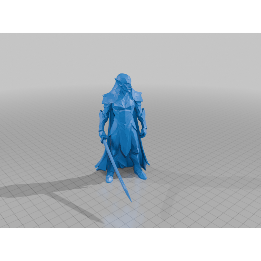 Темный эльф-воин (3D-модель)