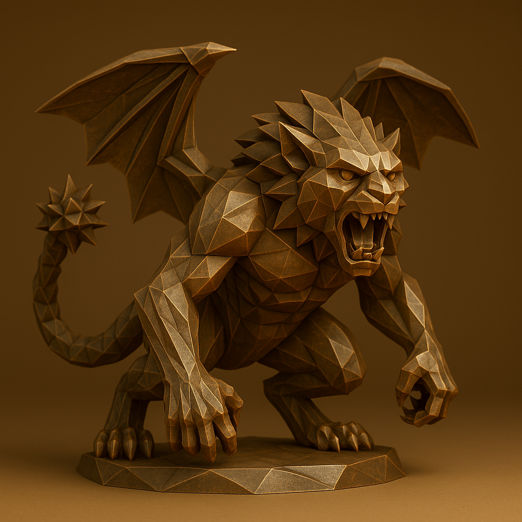 3D-модель Мифической Мантекоры