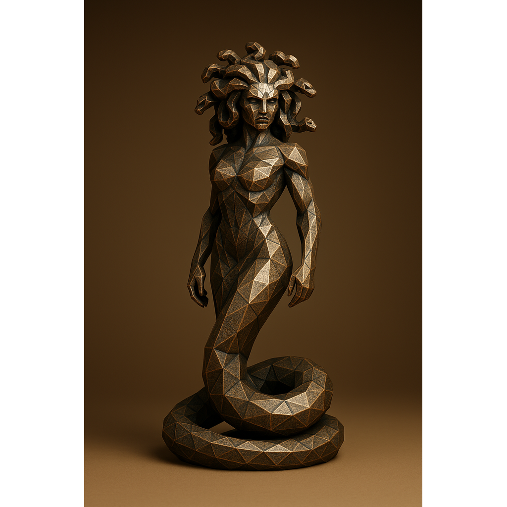 Модель Медузы в стиле Crystal Facets