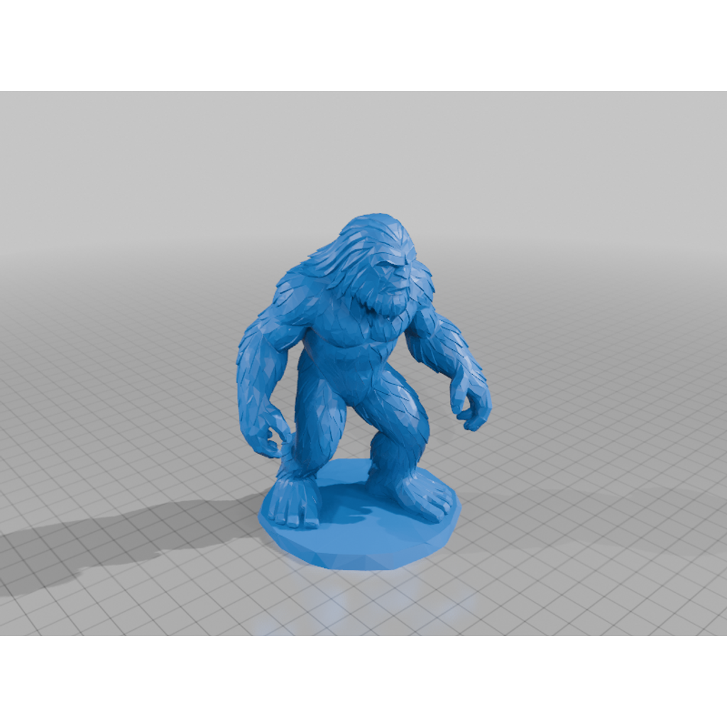 3D-модель Сасквича в стиле Crystal Facets