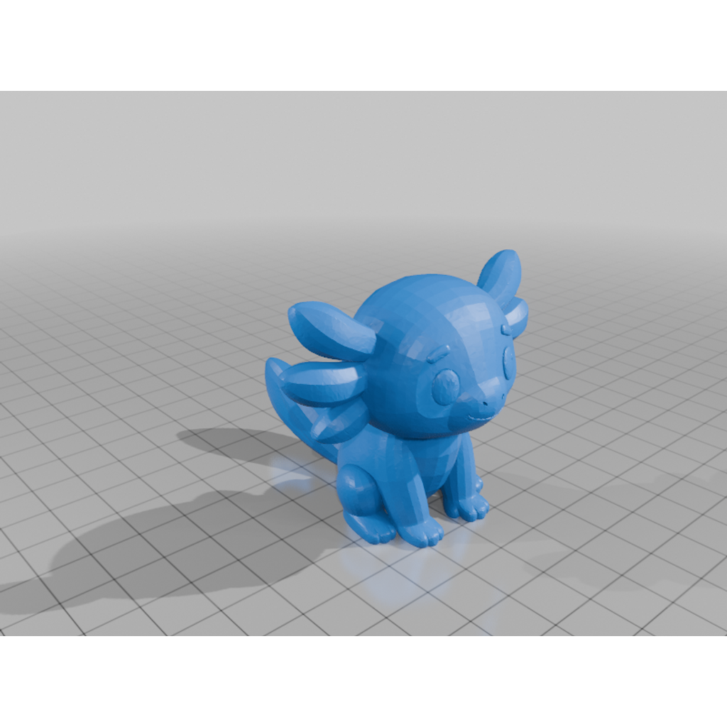 Мини Аксолотль - 3D Модель