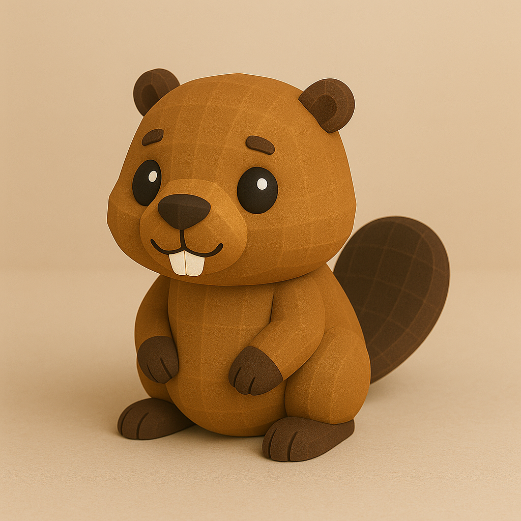 Мини Бобер – 3D Модель