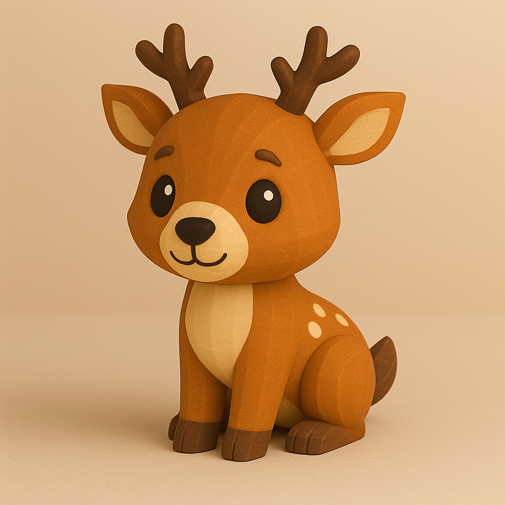 Мини-Олень 3D Модель