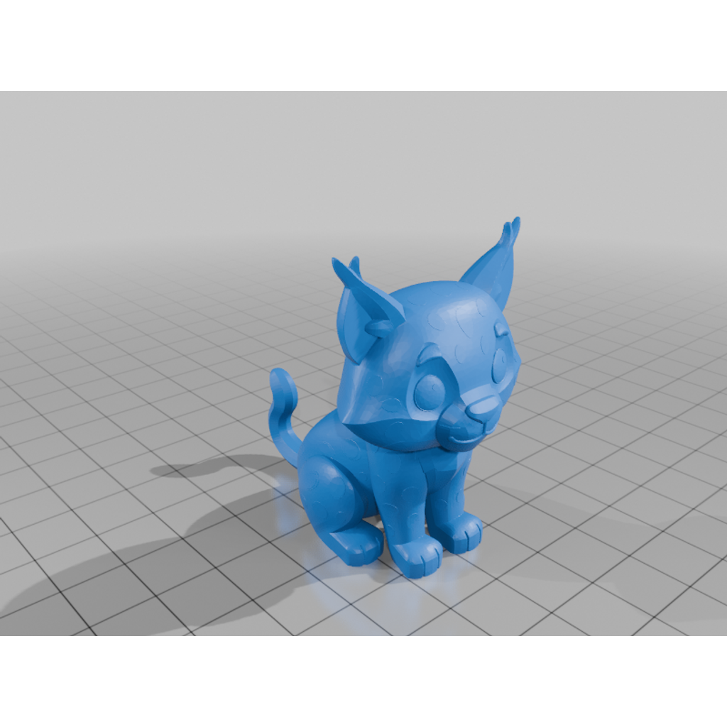 Мини Лиса: 3D модель игривого рыси