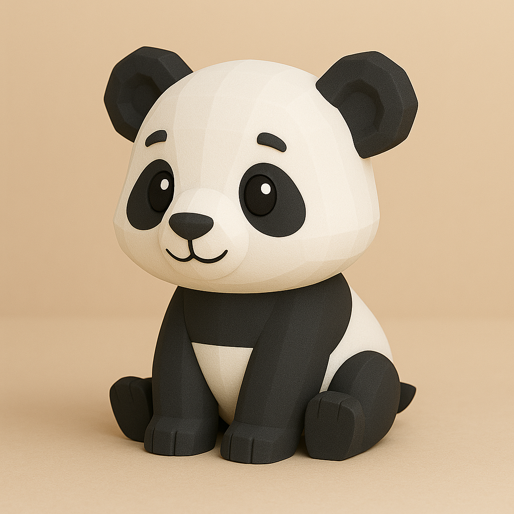 Мини Панда - 3D Модель