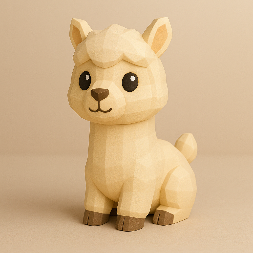 Мягкая альпака - 3D модель