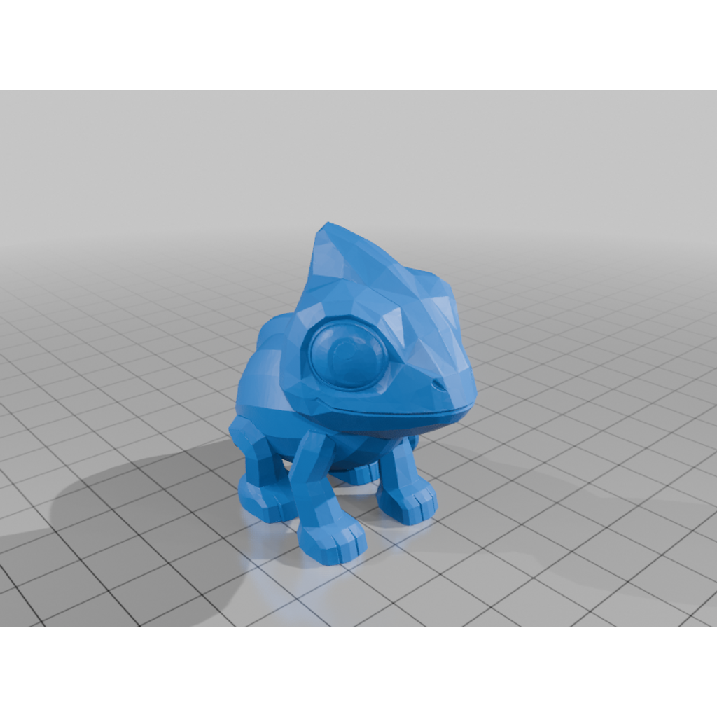 Низкополигональный хамелеон