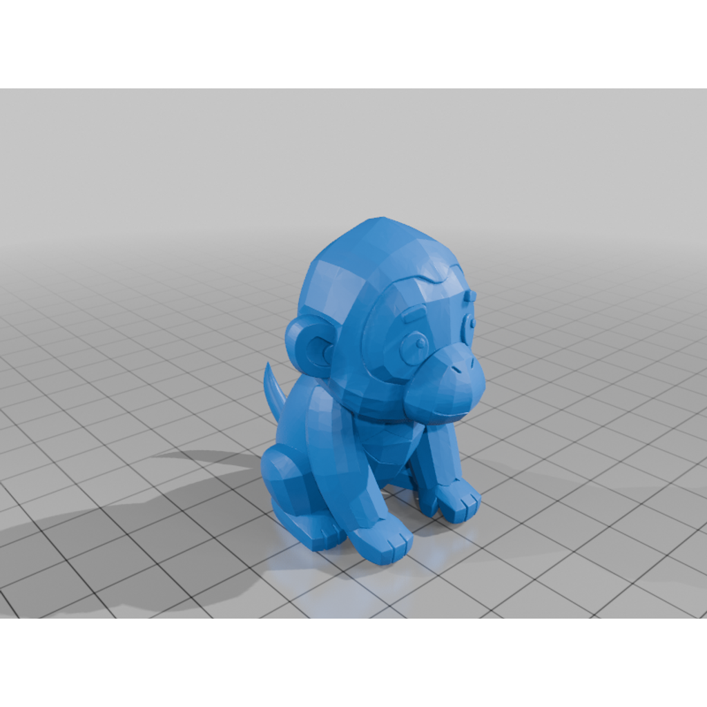 Орангутанг (низкополигональная модель)