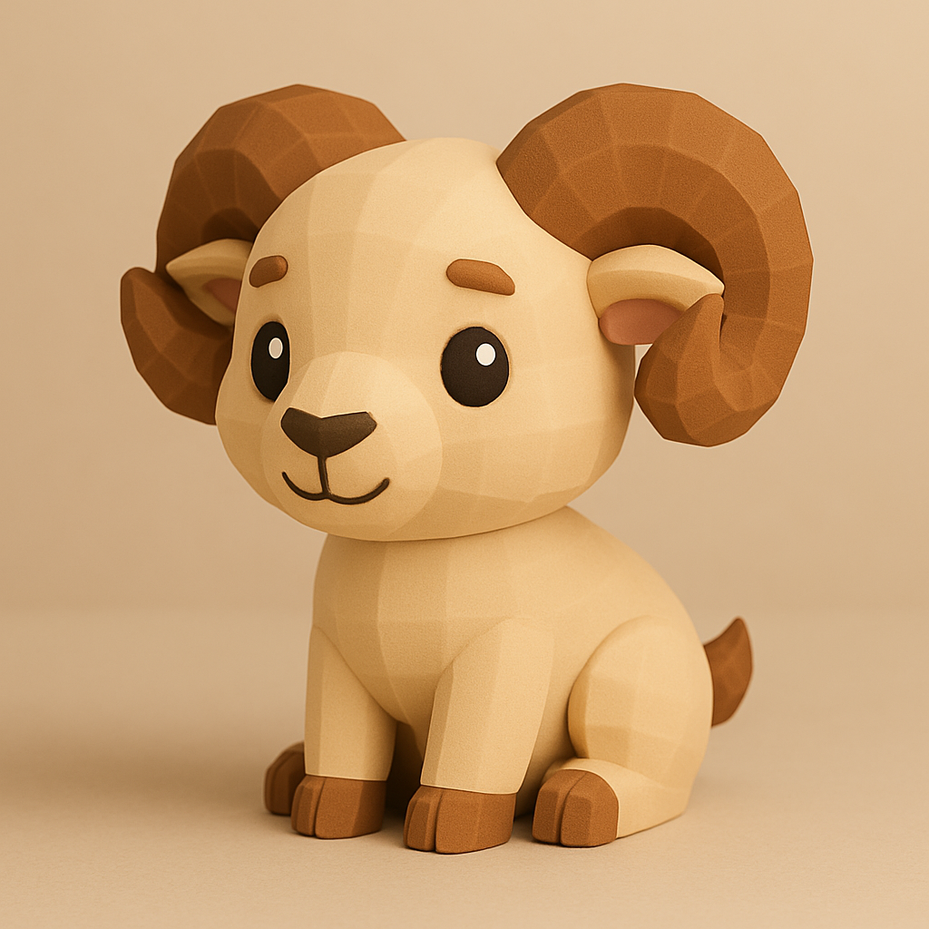 Низкополигональный баран