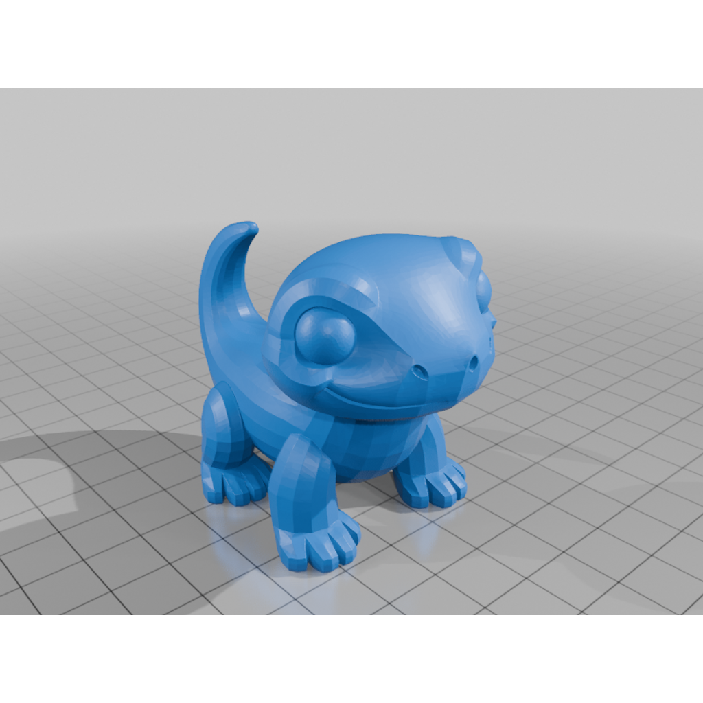 Низкополигональная саламандра