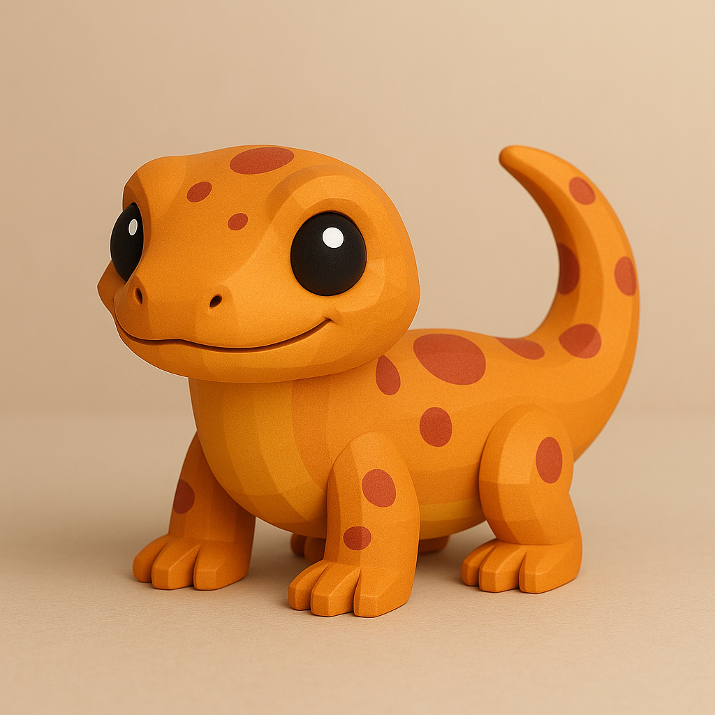 Низкополигональная саламандра