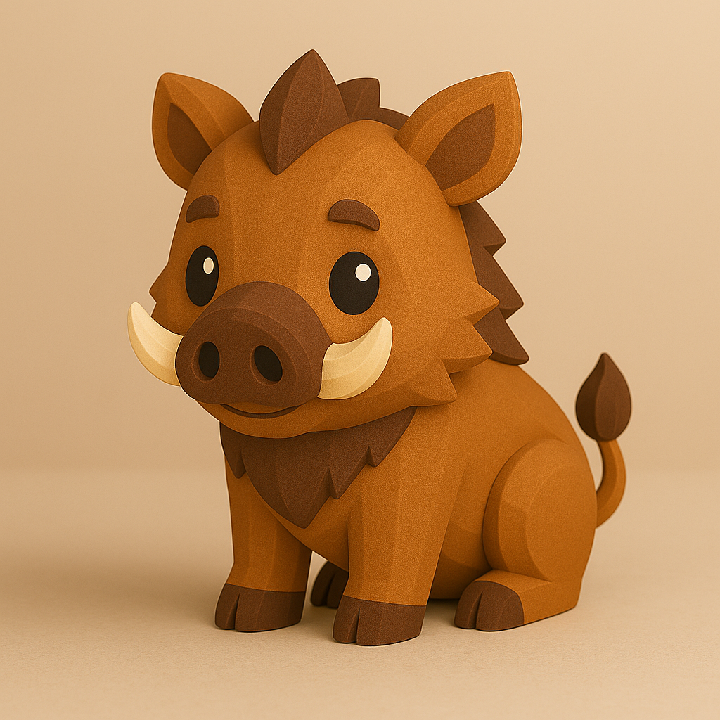 Модель 3D: Дикий кабан