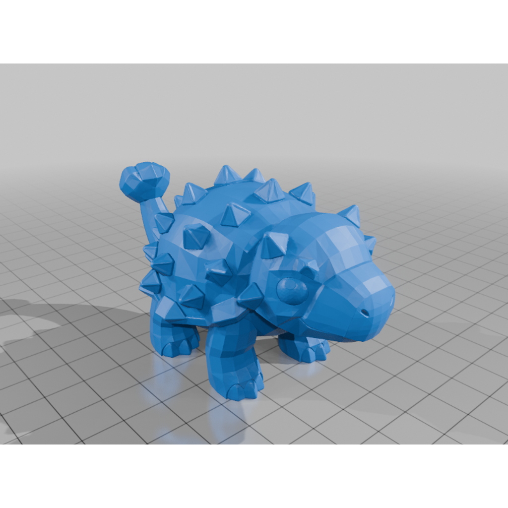 Агрессивный анкилозавр для 3D-печати
